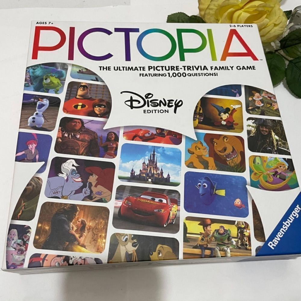 Ravensberger Pictopia Ultimate Triva Game Disney Edition-Over 1000 Questions-NIB